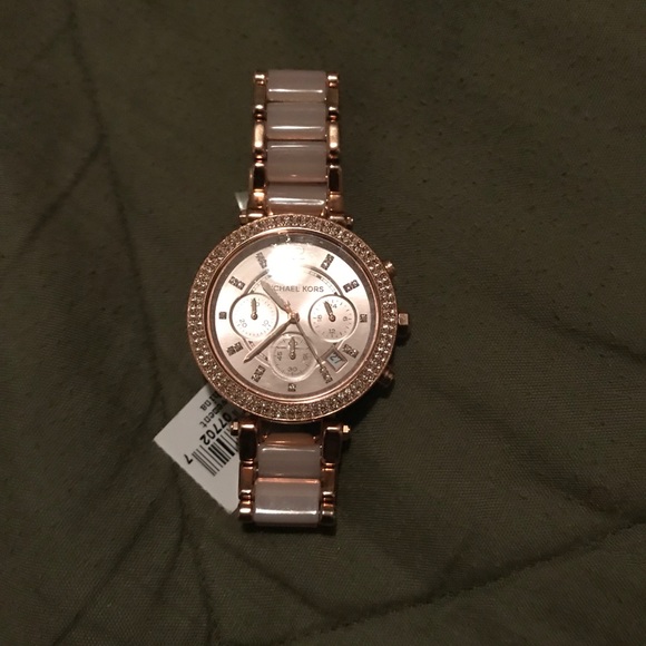 Michael Kors Rose Gold Blush Pink Watch - Picture 1 of 3